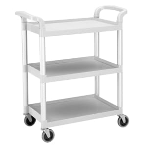 Rubbermaid 3-Shelf Utility Cart - Black