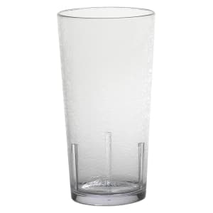 144-D16152 16 oz Clear Crackled Plastic Tumbler