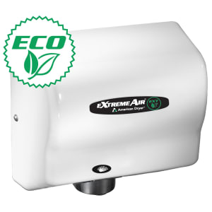 155-EXT7M Automatic Hand Dryer w/ 12 Second Dry Time - White Epoxy Steel, 100 240v/1ph