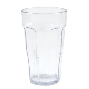 144-LT12152 12 oz Clear Hammered Plastic Tumbler