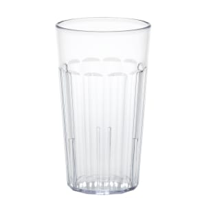 144-NT12152 12 3/5 oz Clear Fluted Plastic Tumbler