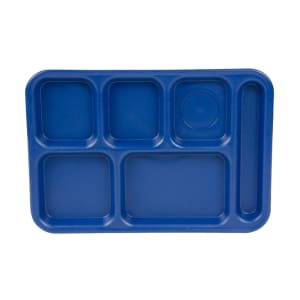 Tan, 5-Compartment Co-Polymer Cafeteria Trays, 24/PK