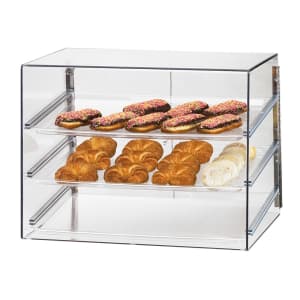 151-1202 Econo Display Case w/ (3) 18 x 26" Trays & Slanted Front