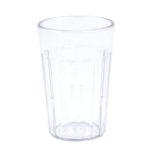 144-NT8152 8 oz Clear Fluted Plastic Tumbler