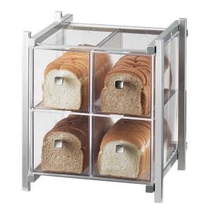 151-114674 4 Drawer Bread Case - Silver