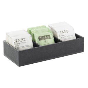 151-124613 Condiment Organizer w/ (3) Bins - Black