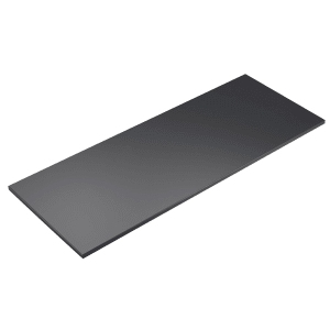151-1435123296 Rectangular Tray Riser Shelf - 12x32", Midnight Bamboo