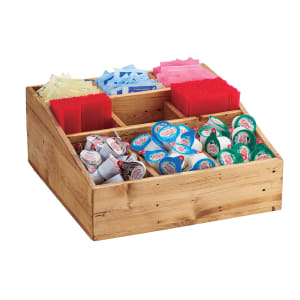 151-171499 Condiment Organizer w/ (9) Bins - Brown