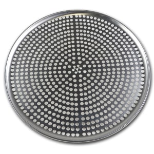 158-575355 Perforated Pizza Plate, 15" Diameter, 1 mm Gauge Aluminum