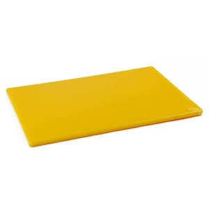 Browne 57361217 Cutting Board, 12 x 18 x 1/2 in, Medium-Density Poly Board, Yellow