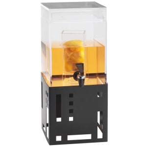 151-16021INF13 1 1/2 gal Beverage Dispenser w/ Infuser - Plastic Container, Black Base