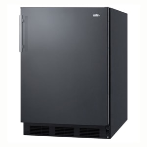 162-CT663B 24" Refrigerator Freezer w/ Cycle Defrost, 5.1 cu ft, Black, 115v