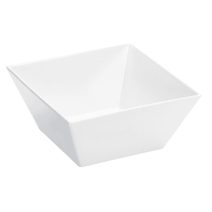 151-SR262 4 qt Square Melamine Serving Bowl, White
