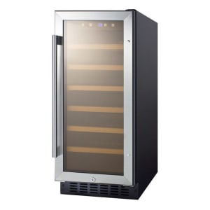 162-SWC1535B 14 3/4" One Section Wine Cooler w/ (1) Zone - 33 Bottle Capacity, 115v