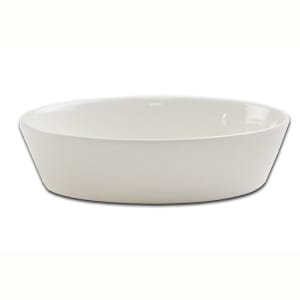158-564004W 9 oz. Oval, Ceramic Baking Dish, White