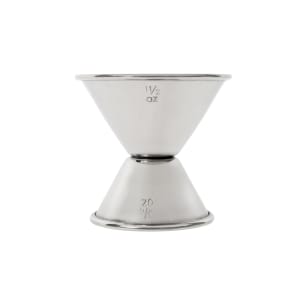 158-1291 Double Jigger - 0.75 & 1.5 oz., Stainless Steel, Polished Outside