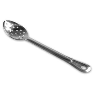 158-3762 13" Perforated Serving Spoon w/ Grooved Handle, Medium Stainless
