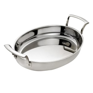 158-5724177 Thermalloy® Roast Pan - 12" x 10 2/5", Stainless