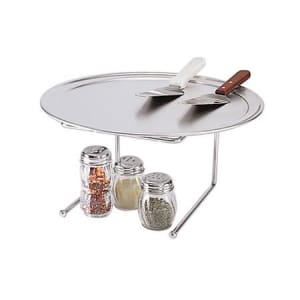 166-1900312 Pizza Stand, 12x12", Chrome/Steel