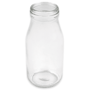 Amercian Metalcraft Glass Milk Bottle, 16 Oz.