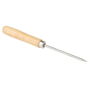 166-IC79 8 3/8" Ice Pick w/ Wood Handle - Steel