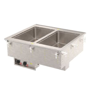 175-3640060 Drop-In Hot Food Well w/ (2) Full Size Pan Capacity, 208v/1ph