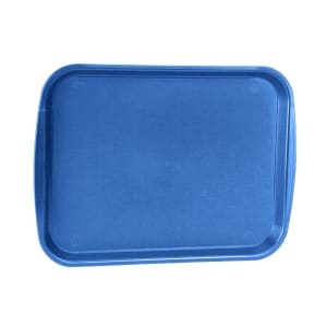 175-121644 Plastic Fast Food Tray - 17 1/10" L x 12 1/10" W, Royal Blue
