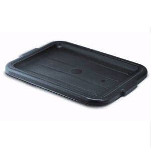 Choice Black Polyethylene Plastic Bus Tub Lid - 20 x 15