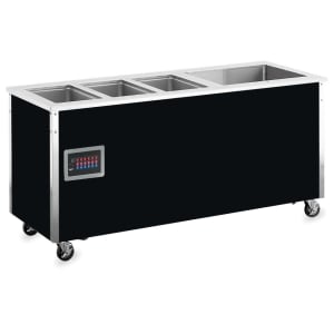 175-36195 74" Hot/Cold Food Station - 3 Hot Wells, 1 Refrigerated Cold Pan, 30x74x28