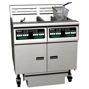 169-SE14X2FD Electric Fryer - (2) 50 lb Vats, Floor Model, 208v/3ph