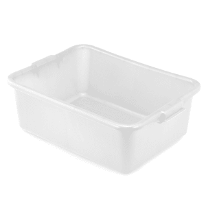 175-1527C05 Food Storage Box - Molded Handles, 20x15x7", White