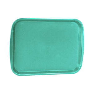 175-141833 Plastic Fast Food Tray - 18 1/2"L x 13 4/5"W, Teal