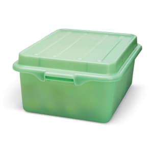 175-1507C19 Food Storage Drain Box - With Cover and Drain, 15x20x7", Green