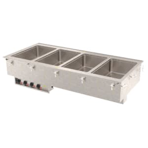 175-3640771 Drop-In Hot Food Well w/ (4) Full Size Pan Capacity, 208 240v/1ph
