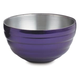 175-4659065 1 7/10 qt Round Insulated Bowl - 18 ga Stainless, Passion Purple