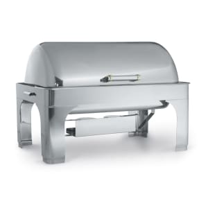 175-46255 Full Size Chafer w/ Roll-top Lid & Chafing Fuel Heat