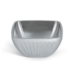 175-47683 5 1/5 qt Square Plain Insulated Bowl - SatinFinish Stainless