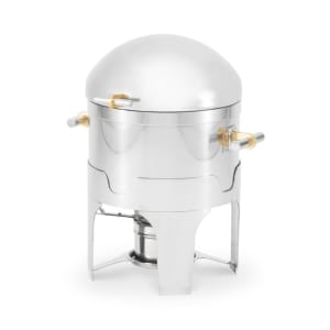 175-46095 Round Chafer w/ Hinged Lid & Chafing Fuel Heat