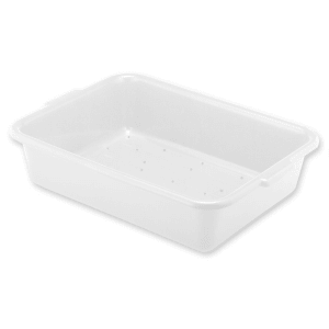 175-1517C05 Drain Box - Handles, 20x15x7, Plastic, White