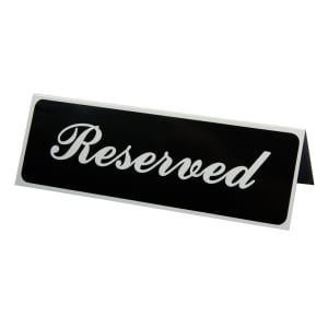 175-4135 Tabletop Reserved Sign - 3" x 9"