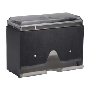 175-381506 Single Sided Straw Dispenser - 200 Capacity, Black