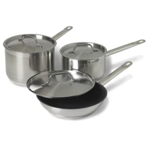 175-3820 Optio™ Deluxe Cookware Set (6) piece - Stainless Steel, Induction Ready