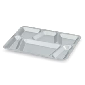 175-47252 Stainless Rectangular Tray w/ (6) Compartments, 15 1/2" x 11 5/8"