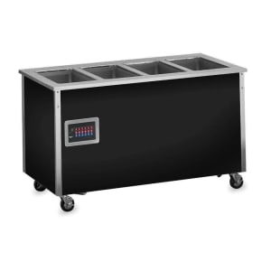 175-36140 60" Hot Food Bar - 4 Full Size Pan Wells, 30x60x28", Enclosed Base, Stainless