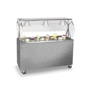 175-38726 60" Mobile Food Bar w/ Cabinet & Stainless Top, Granite