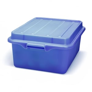 175-1507C04 Food Storage Drain Box - With Cover and Drain, 15x20x7", Blue