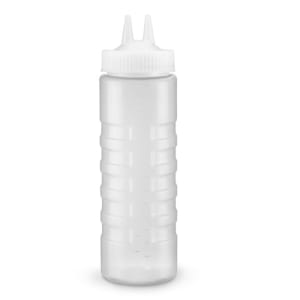 175-233213 32 oz Twin Tip Squeeze Bottle - Wide Mouth, Clear