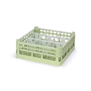 175-527621 Signature Glass Rack w/ (9) Compartments - Green