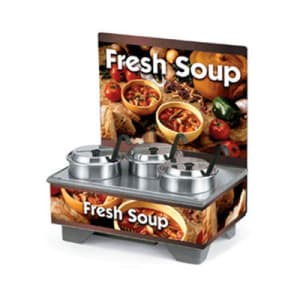 175-720201103 Full Size Soup Merchandiser Base - Country Kitchen, Menu Board, 4 qt Accessories, 1...