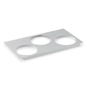 175-72228 Adaptor Plate - (3)6 1/2" Inset Holes, Stainless